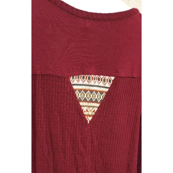 NWT - Paper Crane by Anthropologie Thermal Top with Sweater Cuff - Size S - Picture 8 of 13